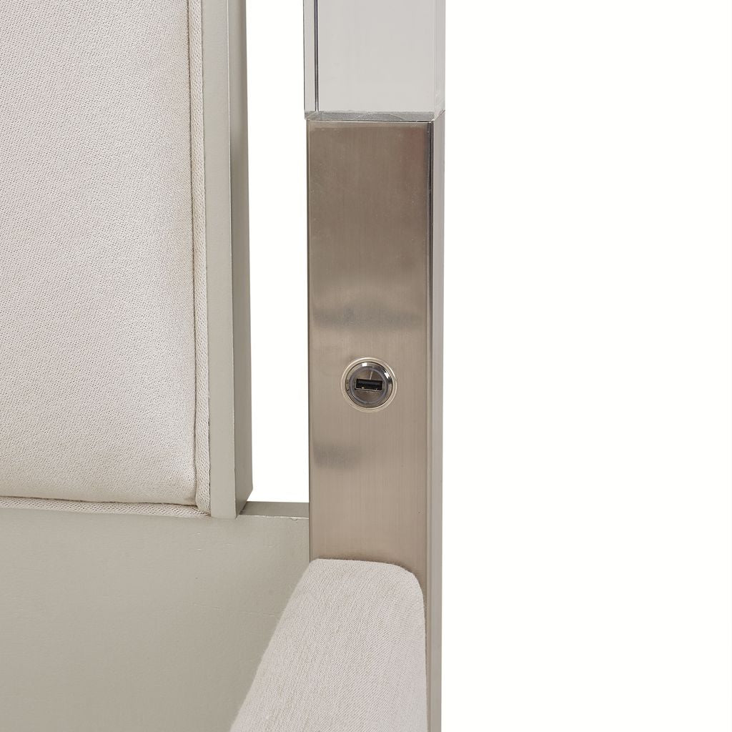 Michael Amini Penthouse Bed - Ash Gray