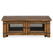 Magnussen Home Chesterfield Farmhouse Timber Lift Top Storage Cocktail Table With Casters