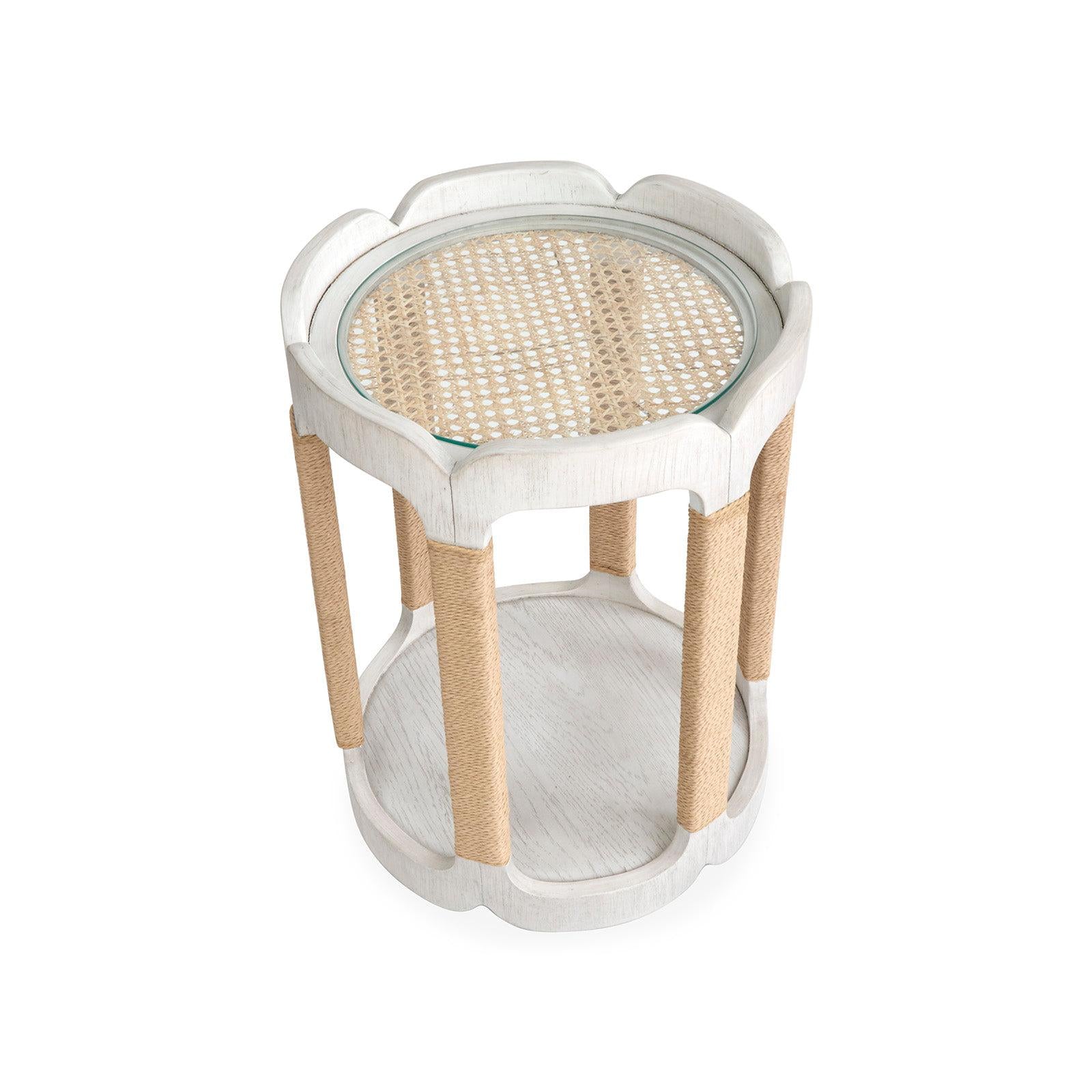 Salt Life Home Sunset Cove Moonlight Pearl Drum Table