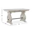 Magnussen Home Bronwyn Alabaster Extendable Rectangular Dining Table