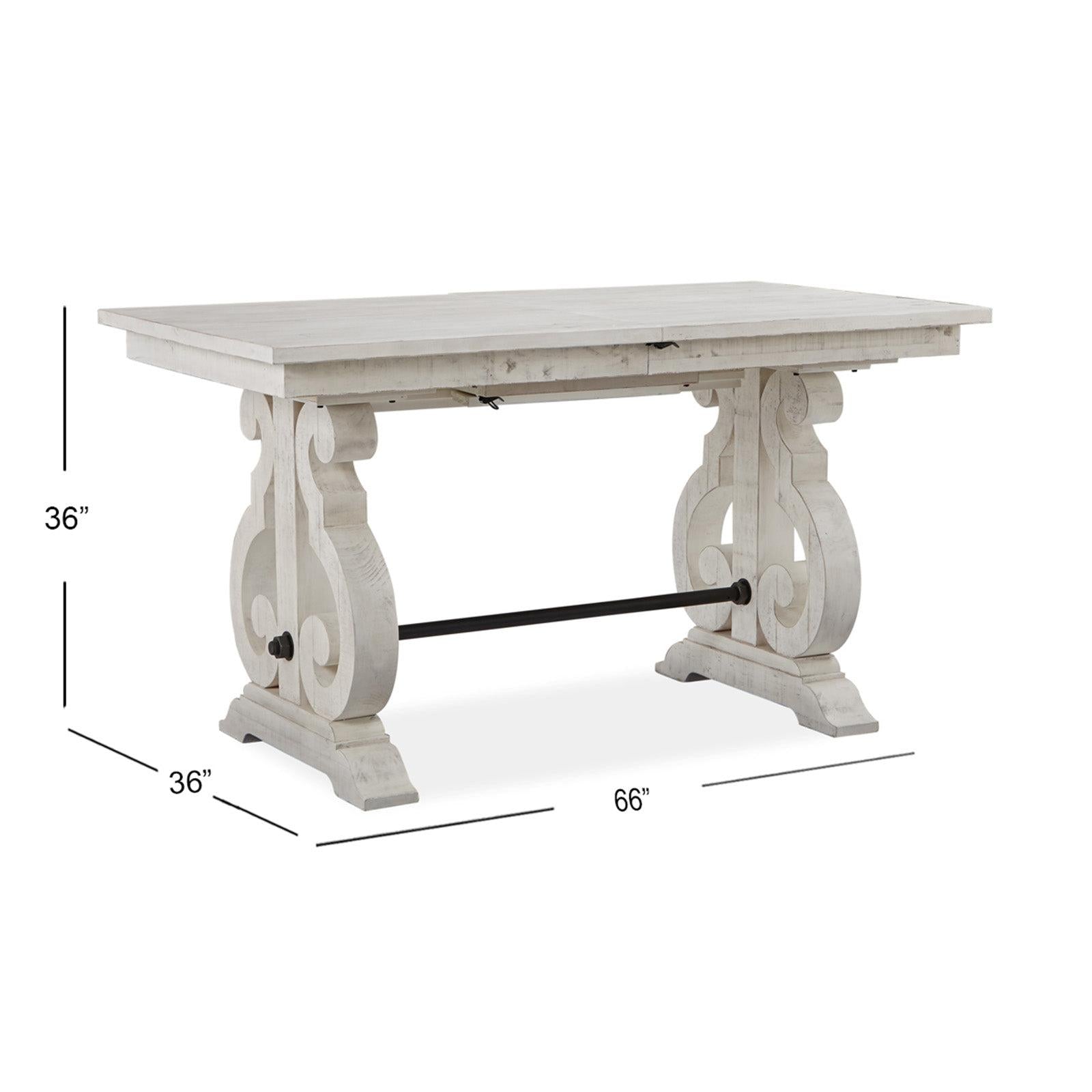 Magnussen Home Bronwyn Alabaster Extendable Rectangular Dining Table