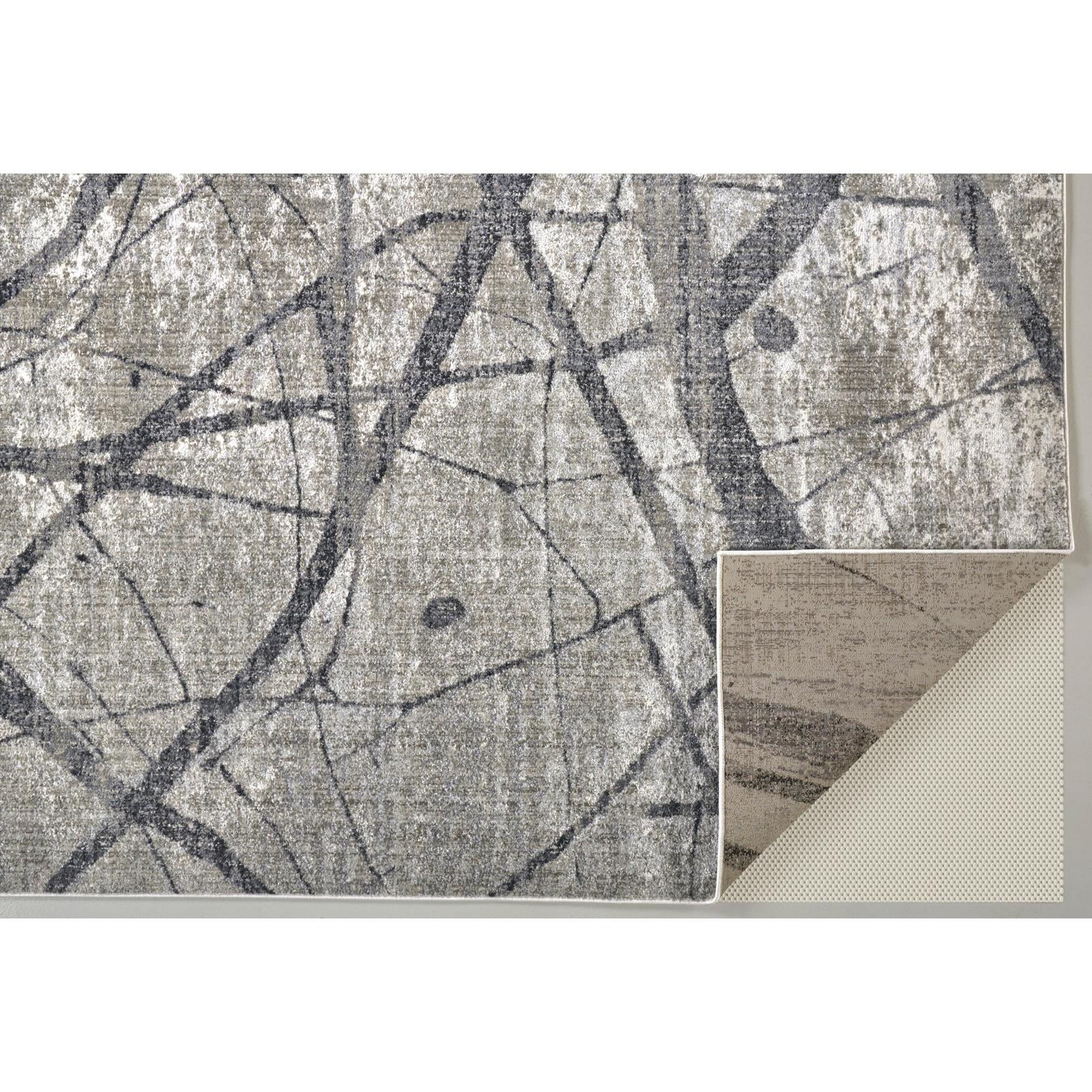 Feizy Kano 3877F Transitional Abstract Rug in Taupe/Gray/Ivory