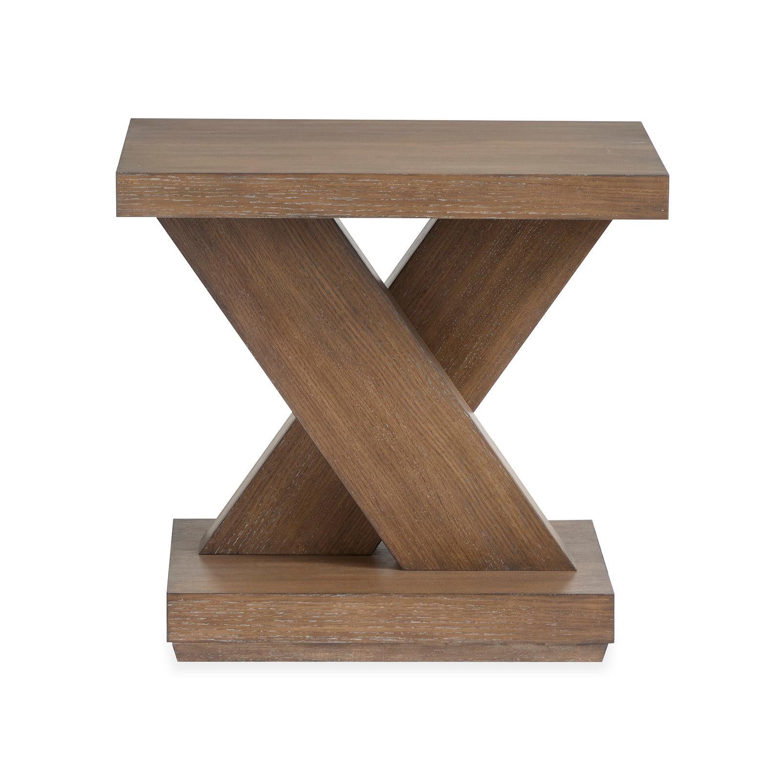 Magnussen Home Lansbury Antique Wheat Rectangular End Table