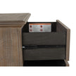 Magnussen Home Lancaster Dovetail Grey Drawer Nightstand
