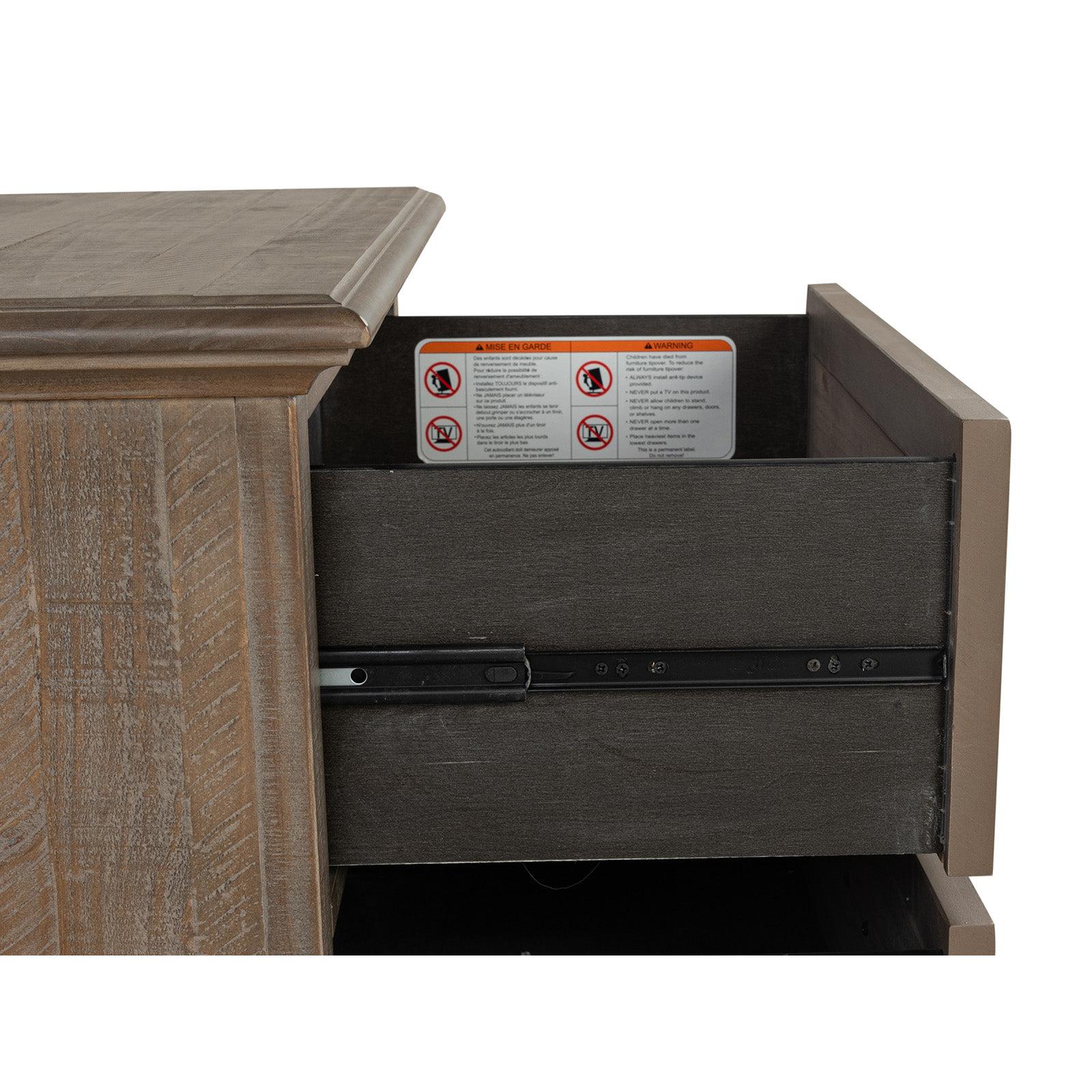 Magnussen Home Lancaster Dovetail Grey Drawer Nightstand