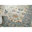 Feizy Springfield 8A46F Traditional Floral & Botanical Rug in Blue/Gray/Ivory