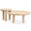 Salt Life Home Sunset Cove Sanibel Brown Nesting Cocktail Table with Casters Sale