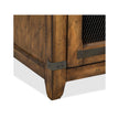 Magnussen Home Chesterfield Farmhouse Timber Chairside End Table