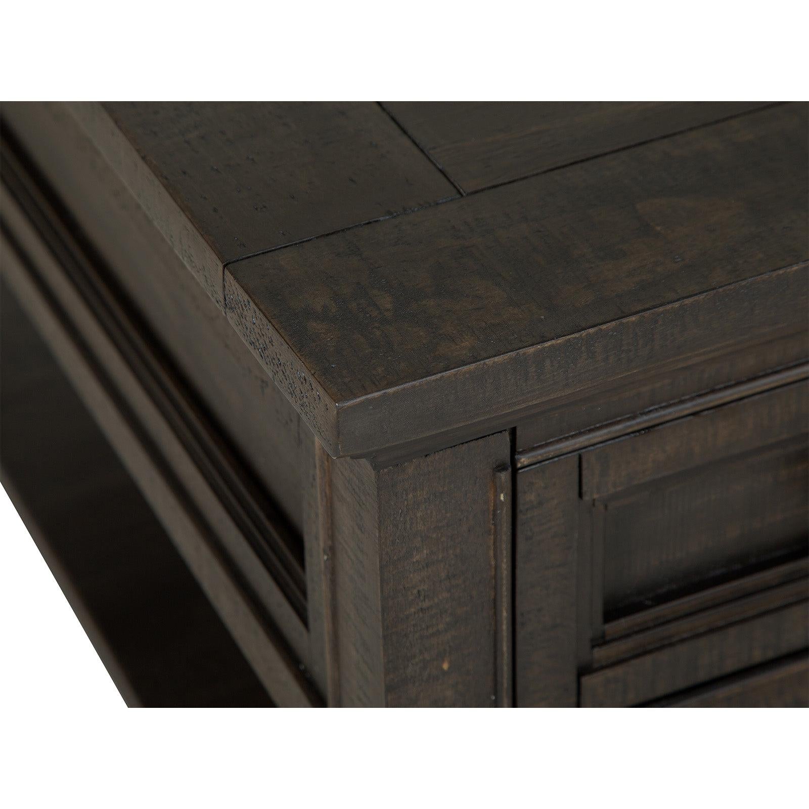 Magnussen Home Westley Falls Graphite Rectangular Cocktail Table With Casters