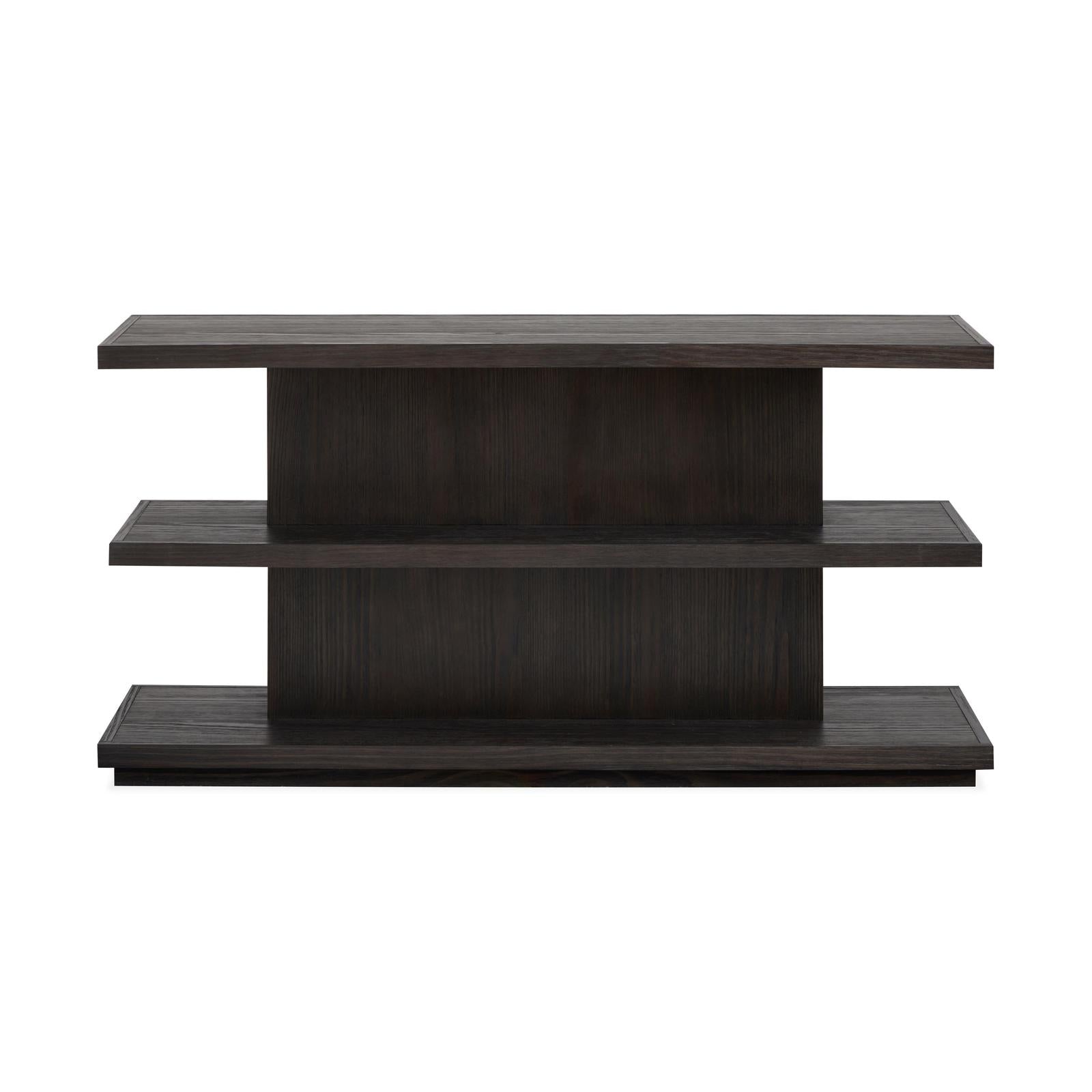 Magnussen Home Shaffer Velvet Roast Rectangular Sofa Table