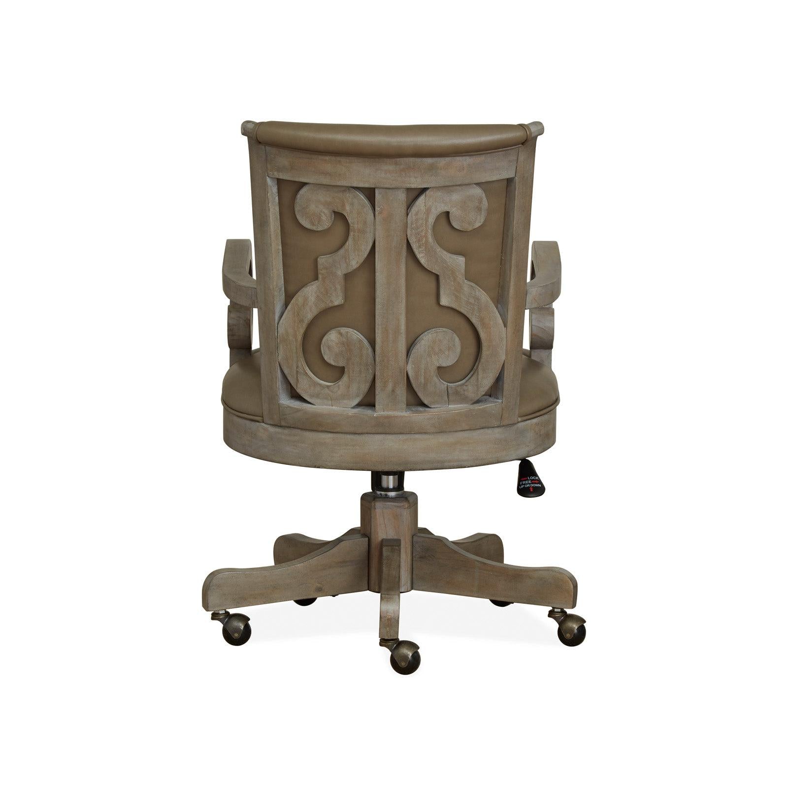 Magnussen Home Tinley Park Dove Tail Grey Fully Upholstered Swivel Chair