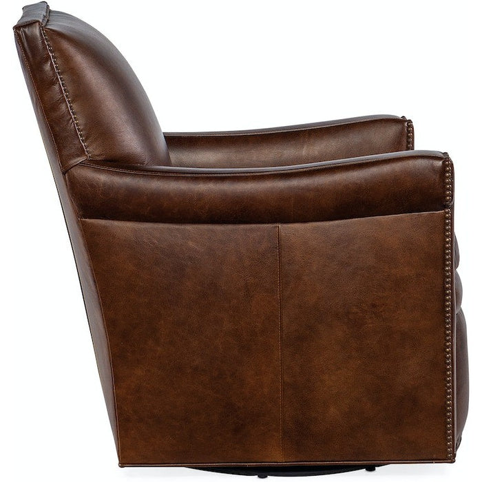 Hooker Furniture Swivel Club Chair - Brown