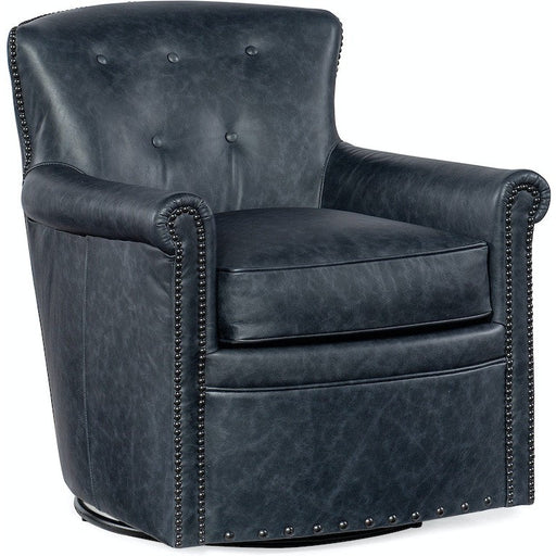 Hooker Furniture Swivel Club Chair - Blue