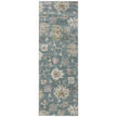 Feizy Dartmouth 39QMF Transitional Abstract Rug in Blue/Ivory/Pink