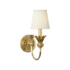 Wildwood Willoughby Brass White Sconce