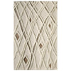 Feizy Anica 8008F Transitional Geometric Rug in Ivory/Taupe/Brown