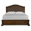 Magnussen Home Durango Willadeene Brown Upholstered Sleigh Bed