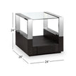 Magnussen Home Revere Graphite Rectangular End Table