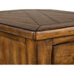 Magnussen Home Chesterfield Farmhouse Timber Rectangular End Table