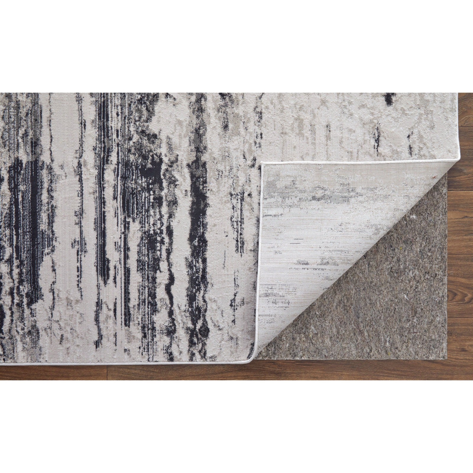 Feizy Prasad 39N9F Modern Abstract in Ivory/Gray/Taupe