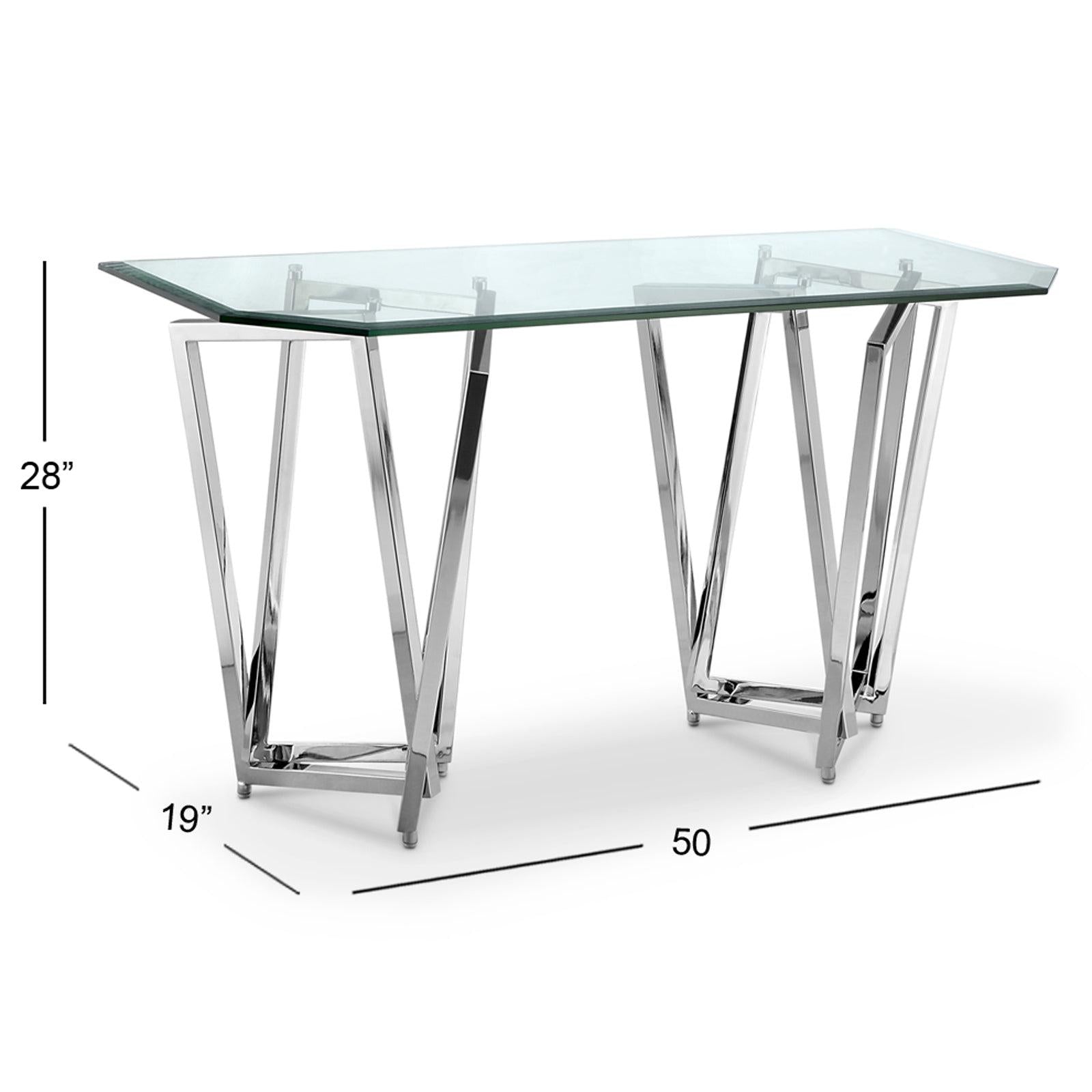 Magnussen Home Lenox Square Acadia White Rectangular Sofa Table