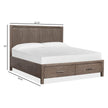 Magnussen Home Westbourne Dark Umber Panel Bed