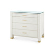 Villa & House Camden Large 4-Drawer with Glass Top
