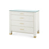 Villa & House Camden Large 4-Drawer with Glass Top