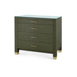 Villa & House Camden Large 4-Drawer with Glass Top
