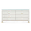 Villa & House Camden Extra Large 8-Drawer with Glass Top