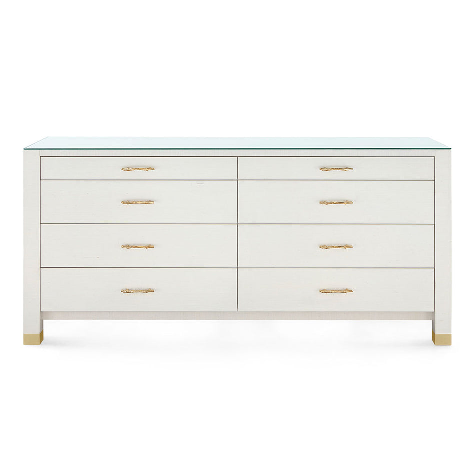 Villa & House Camden Extra Large 8-Drawer with Glass Top