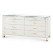 Villa & House Camden Extra Large 8-Drawer with Glass Top