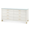 Villa & House Camden Extra Large 8-Drawer with Glass Top