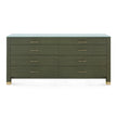 Villa & House Camden Extra Large 8-Drawer with Glass Top