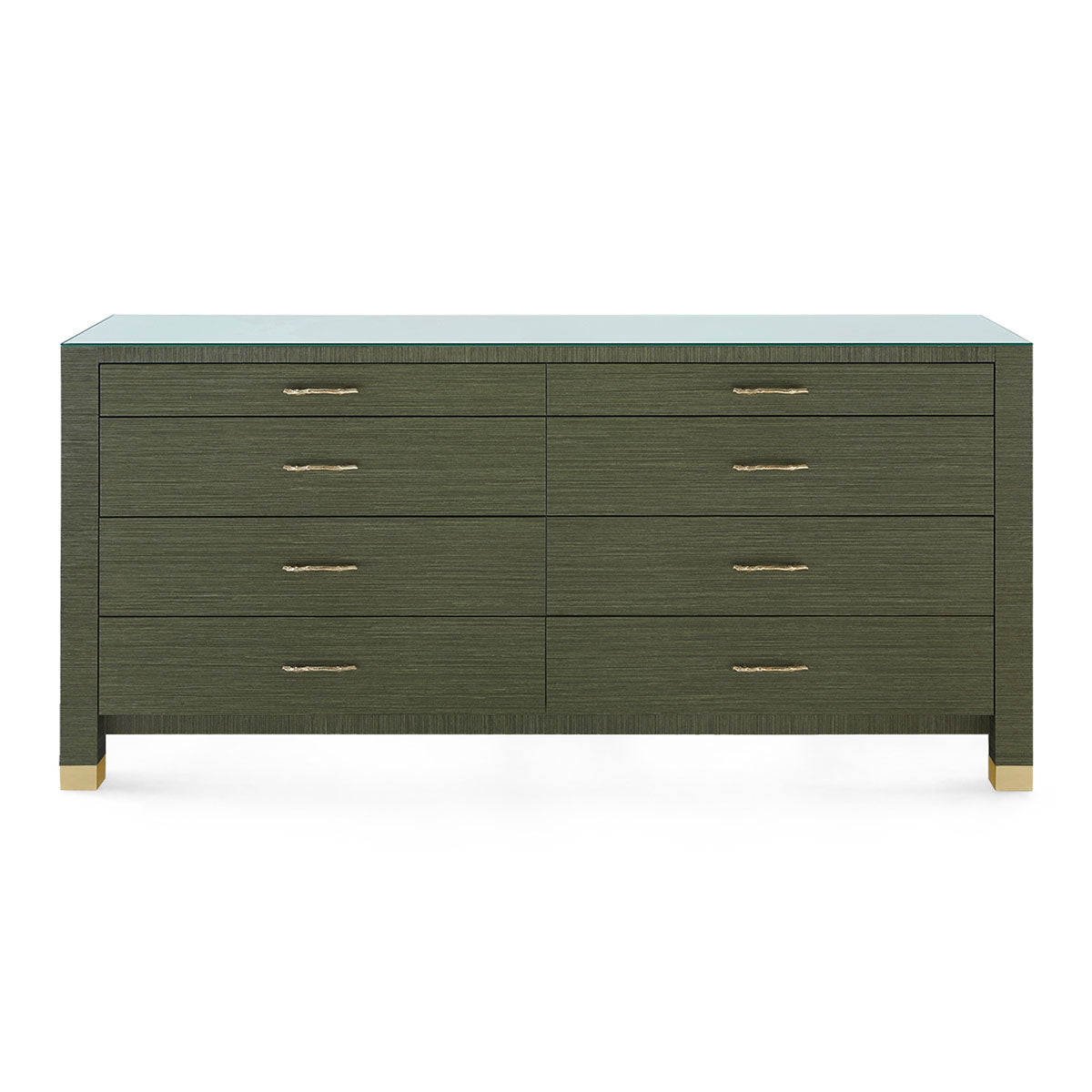 Villa & House Camden Extra Large 8-Drawer with Glass Top