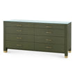 Villa & House Camden Extra Large 8-Drawer with Glass Top