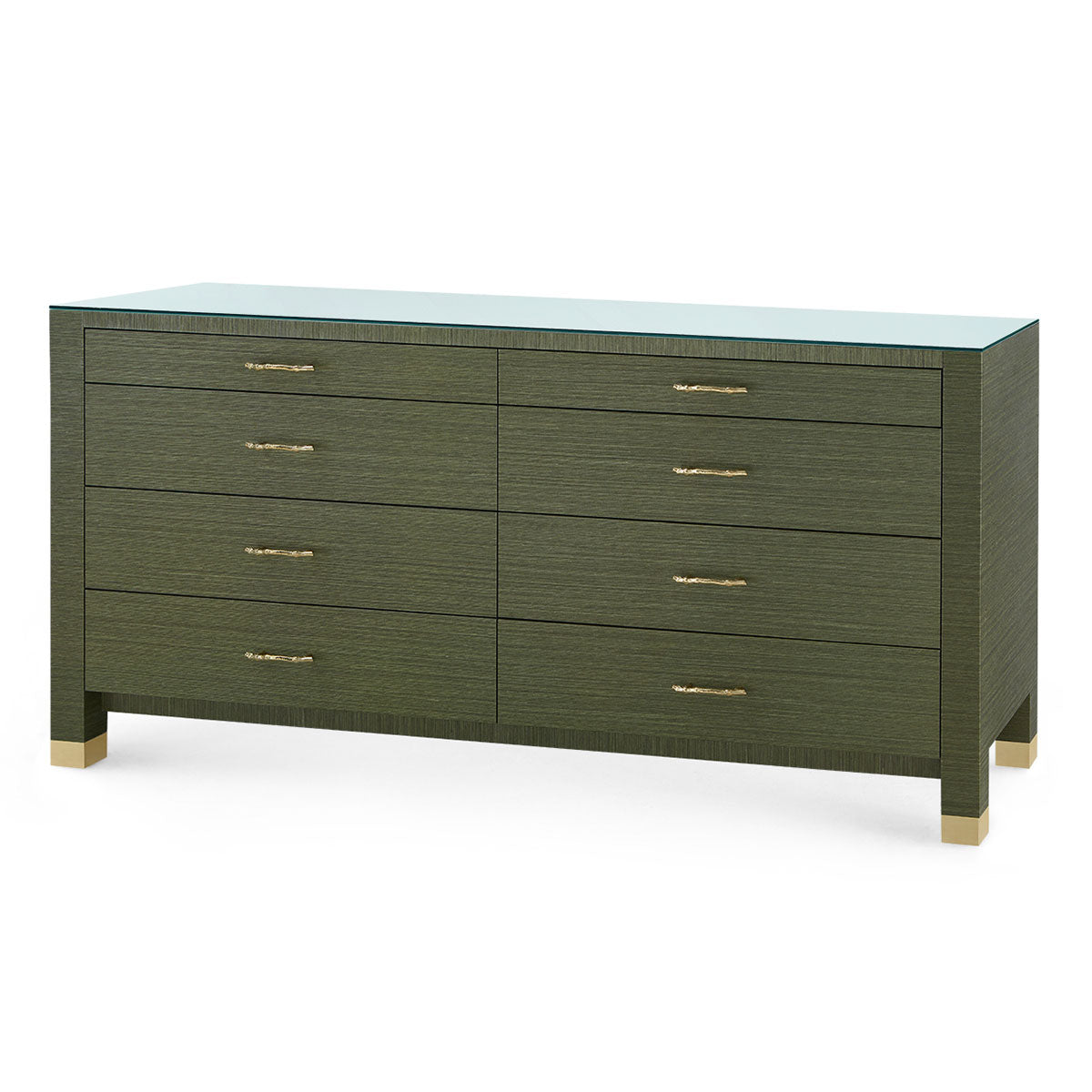 Villa & House Camden Extra Large 8-Drawer with Glass Top