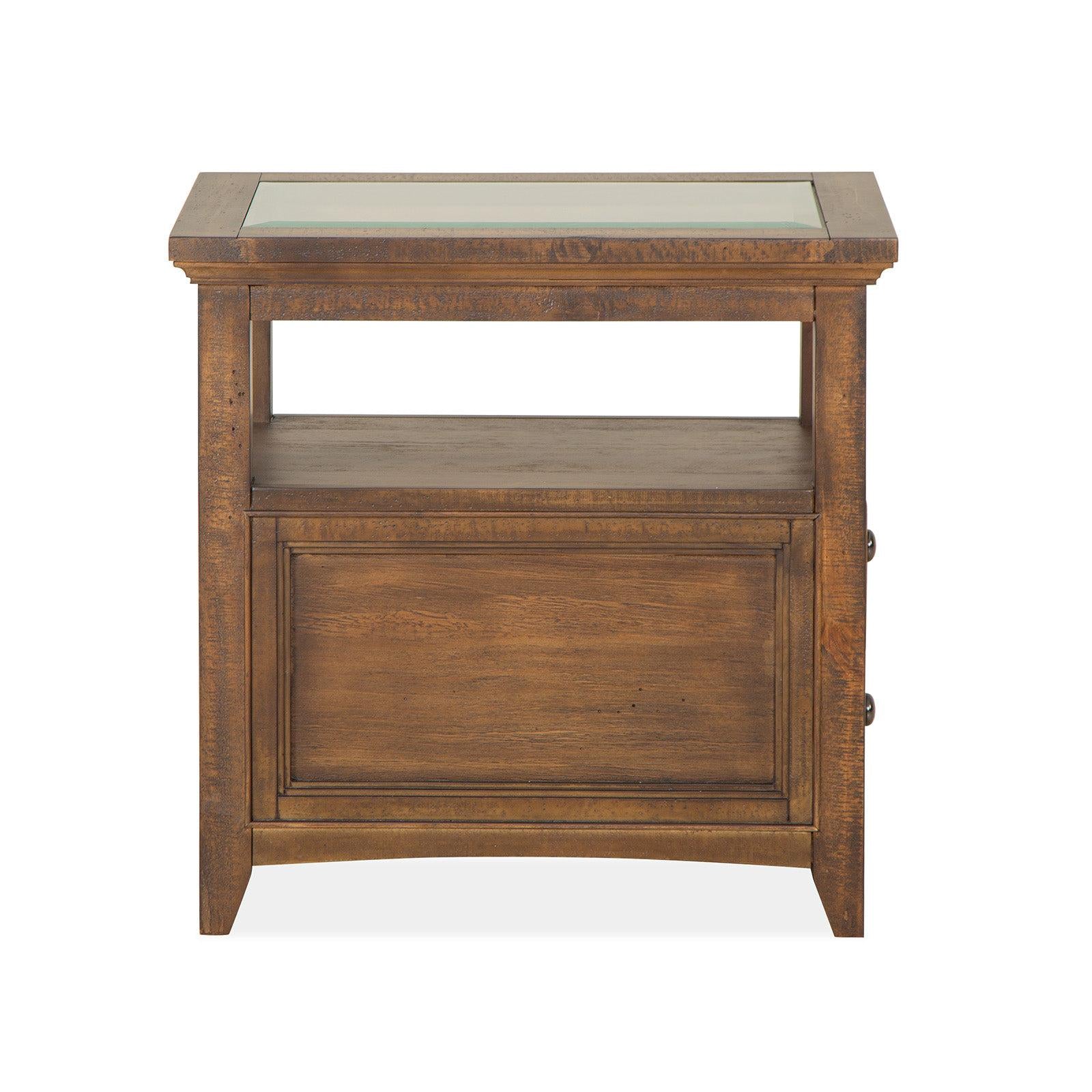 Magnussen Home Bay Creek Toasted Nutmeg End Table