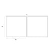 Sunpan Crosshatch Black Floater Frame- Set of 2