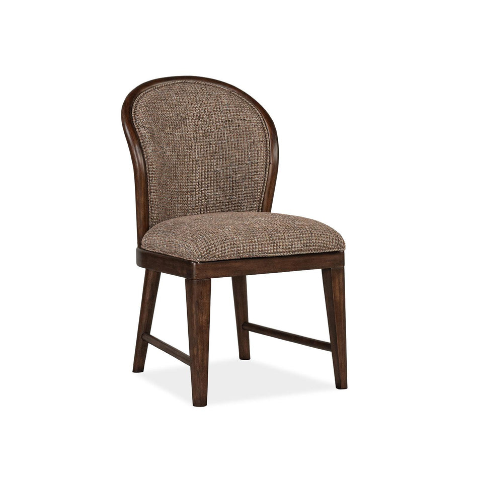 Magnussen Home Belville Chestnut Brown Upholstered Side Chair Two Pack