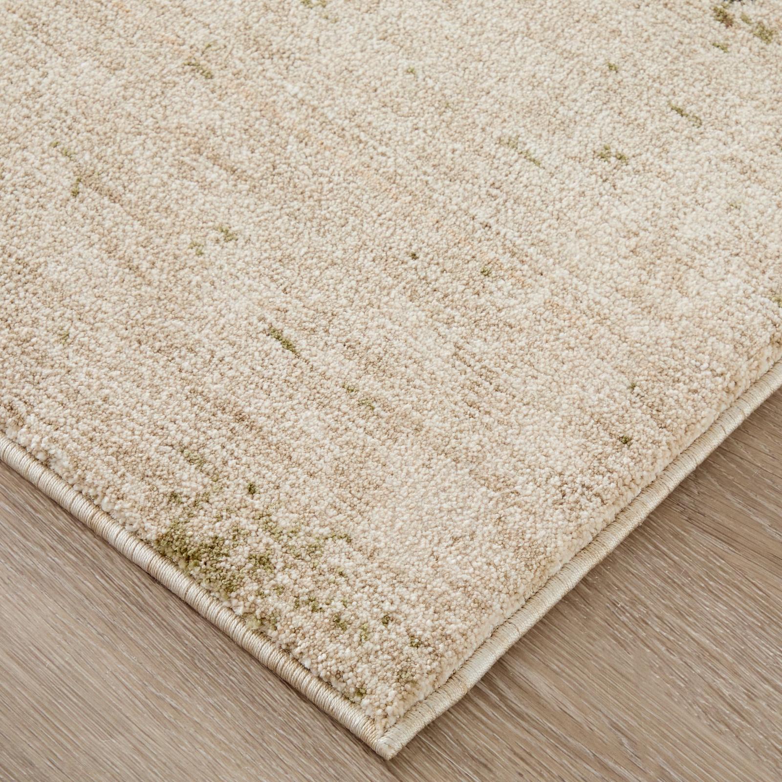 Feizy Pearson 39STF Modern Abstract, Ivory/Green/Brown, Rug