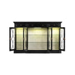 Jonathan Charles Traditional Four Door Breakfront Display Cabinet