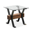 Magnussen Home Sawyer Toasted Nutmeg And Smoked Iron Rectangular End Table