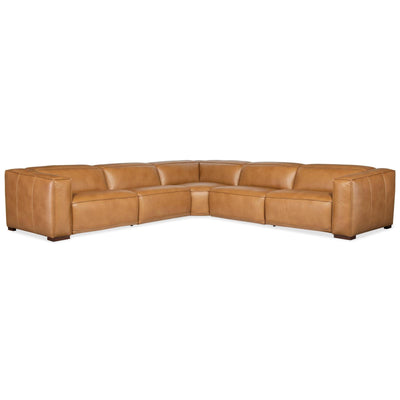 Hooker Furniture Fresco 5 Seat Sectional with Power Recline & Power Headrest