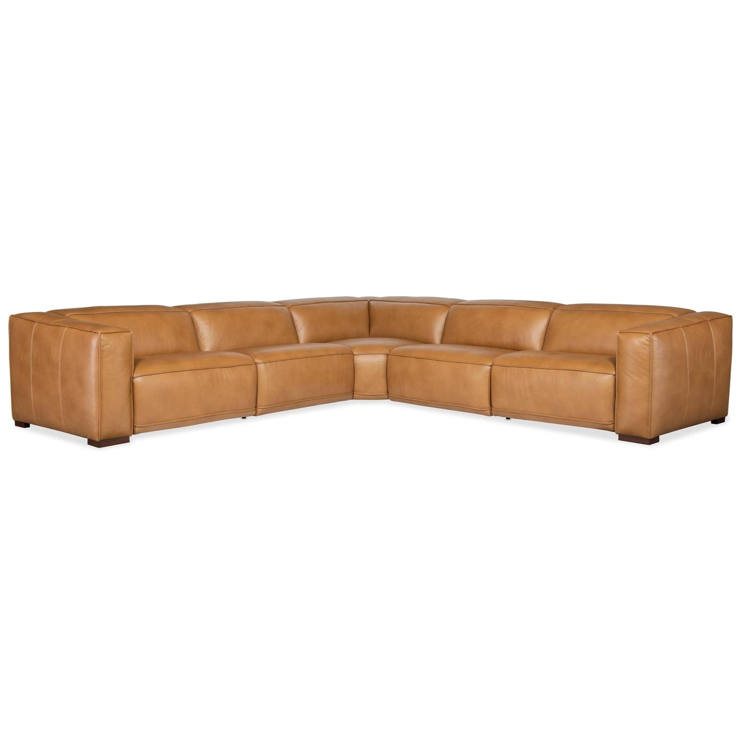 Hooker Furniture Fresco 5 Seat Sectional with Power Recline & Power Headrest