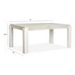 Magnussen Home Lorelei Misty Cloud Extendable Rectangular Dining Table