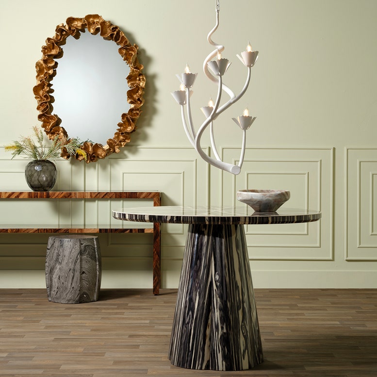 Rosemary Curved Floral Chandelier