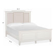 Magnussen Home Willowbrook Egg Shell White Bed