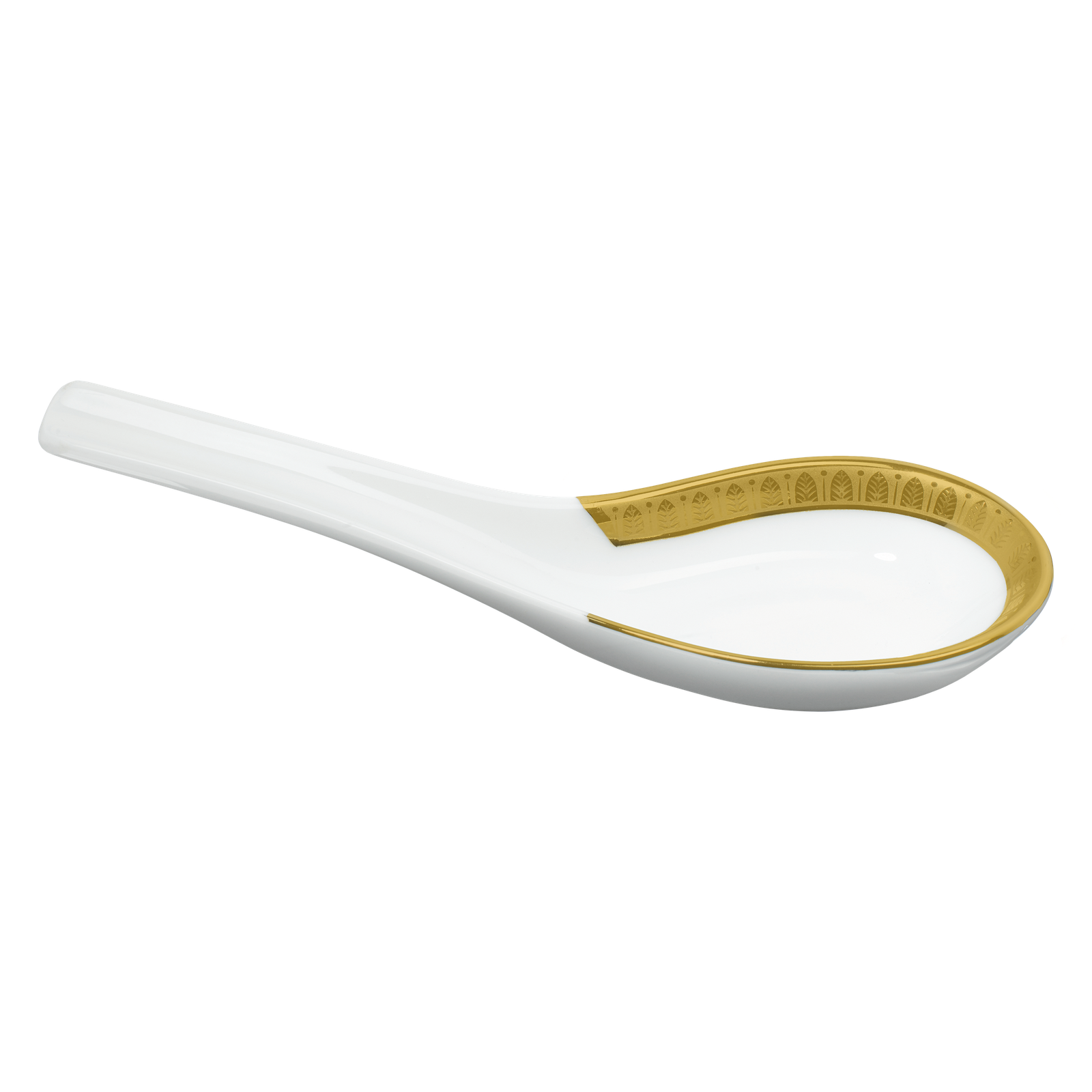 Christofle Malmaison Porcelain Soup Spoon