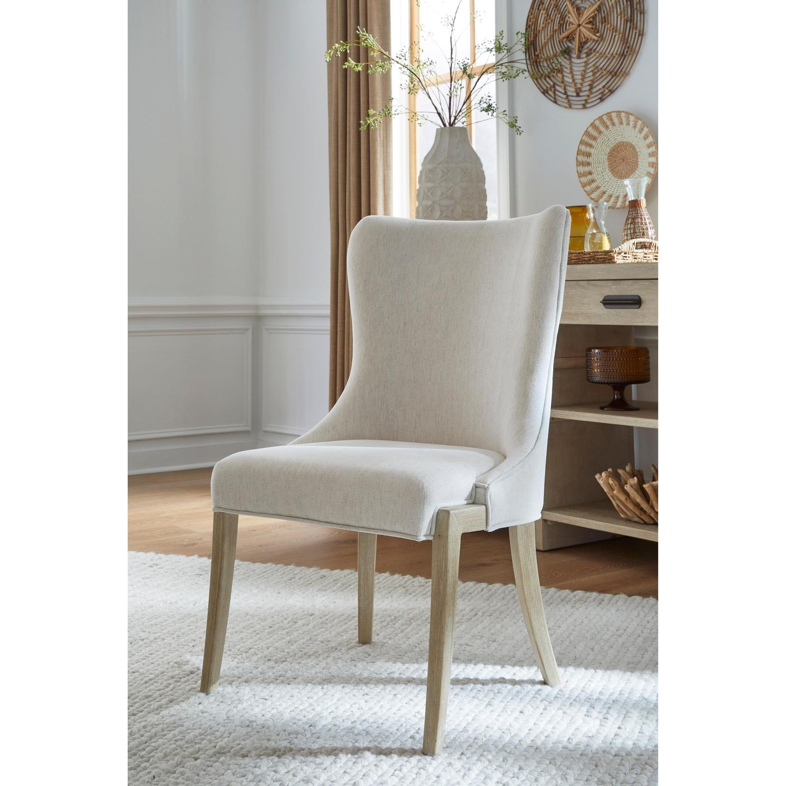 Salt Life Home Sunset Cove Sanibel Brown Upholstered Host Chair Two Pack
